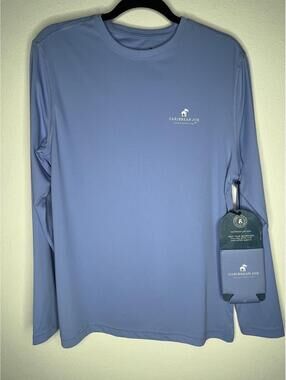 NWT Caribbean Joe Men's Blue/w/ Drink Koozie Shirt Size Small